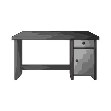 Desk illustration Stock Illustration