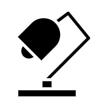 Desk lamp icon. Concept of lighting, electricity, and illumination. Stock Illustration