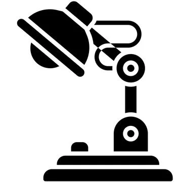 Desk lamp icon, High school related vector illustration Stock Illustration