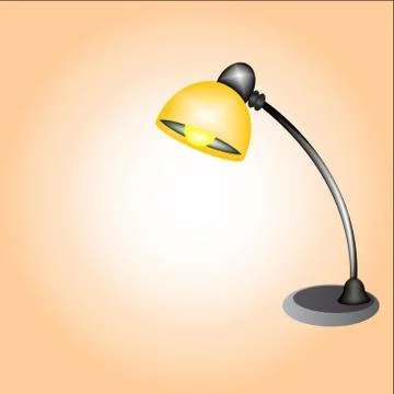 Desk lamp icon Stock Illustration