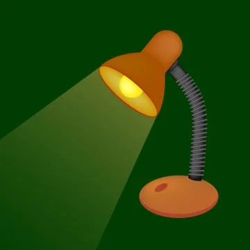 Desk lamp icon Stock Illustration