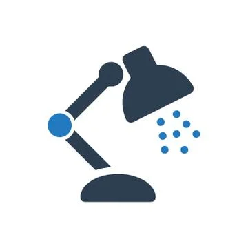 Desk Lamp Icon Stock Illustration