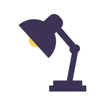 Desk Lamp Icon Stock Illustration