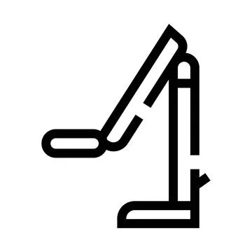 Desk lamp illuminating workspace with adjustable light Stock Illustration