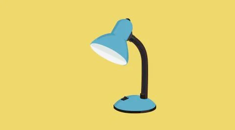 Desk Lamp Stock Illustration