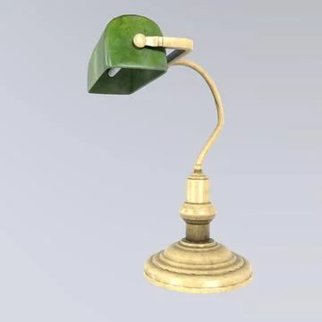 Desk Lamp isolated on white background Stock Illustration