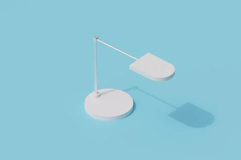 Desk lamp single isolated object. 3d render illustration イラスト素材