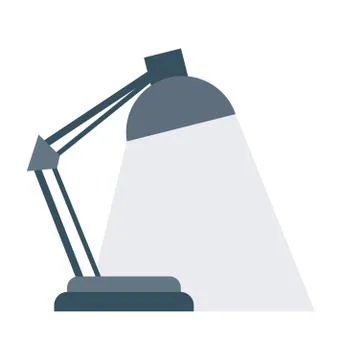 Desk Lamp Vector Icon Stock Illustration
