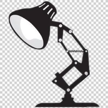 Desk lamp vector Illustrazione stock