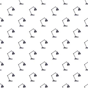 Desk lamps pattern creating office illumination background 库存插图
