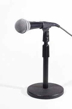 Desk microphone Stock Photos