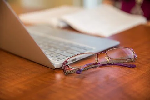 Desk objects Stock Photos