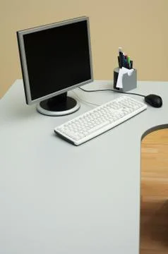 Desk at office Stock Photos