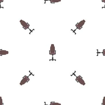 Desk seat pattern seamless vector Stock Illustration