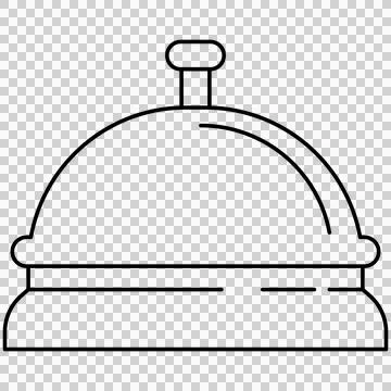 Desk service bell Stock Illustration