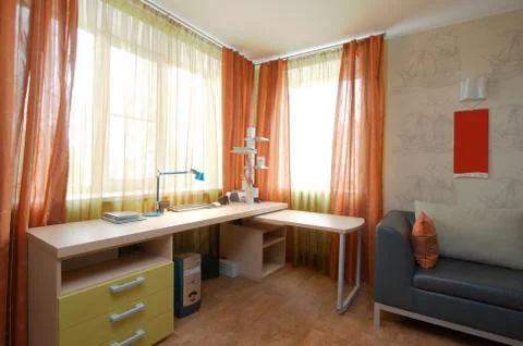 Desk for study Stock Photos