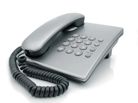 Desk telephone Stock Photos