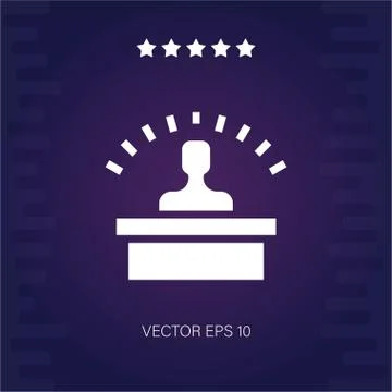 Desk vector icon Stock Illustration