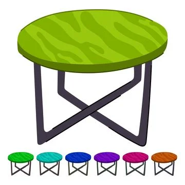 Desk wood table vector cartoon graphic Stock Illustration