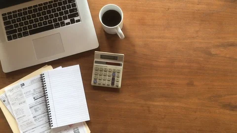 Desk Work Vídeo Stock 88301033