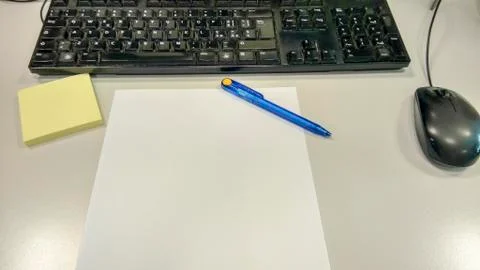 The desk on work in office Stock Photos