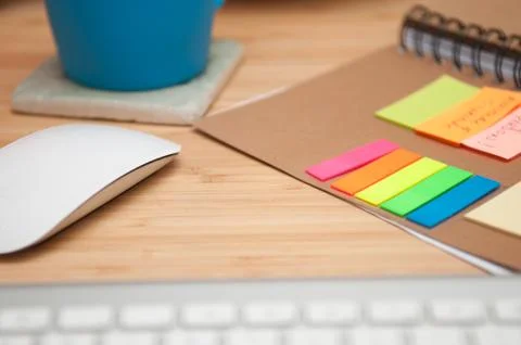 Desk workspace for small creative new business Stock Photos