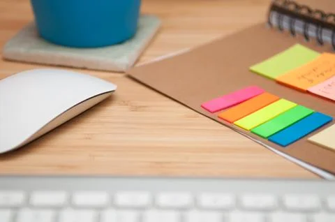 Desk workspace for small creative new business Stock Photos