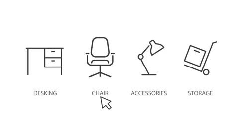Desking set Stock-Footage 342776206