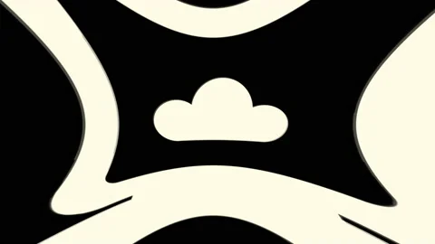 Deskop and cloud glitch animation. Stock Footage 169619504