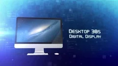 Desktop 30s Digital Display - After Effects Template Stock After Effects