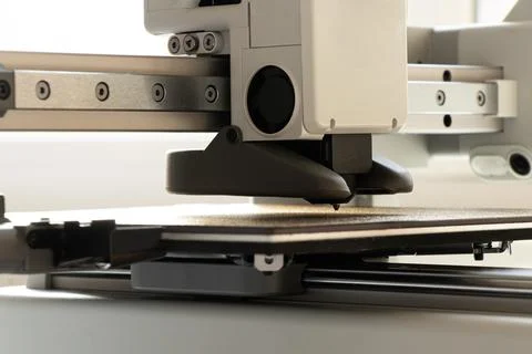 A desktop 3D printer on a white background. Modern technologies for additiv.. Stock Photos