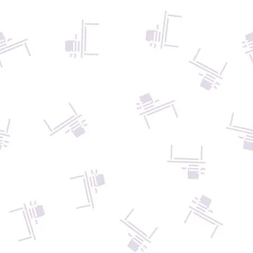 Desktop air purifier glyph vector seamless pattern Stock Illustration