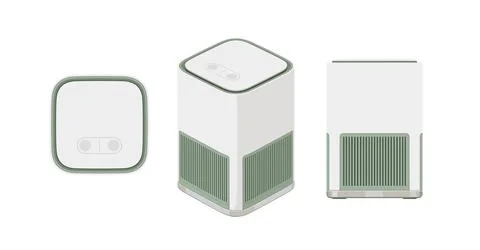 Desktop Air Purifier 스톡 일러스트