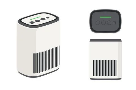 Desktop Air Purifier 스톡 일러스트