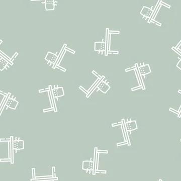 Desktop air purifier line vector seamless pattern Stock Illustration