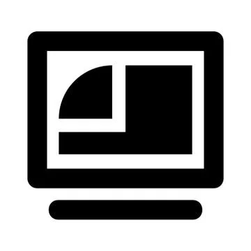 Desktop Background Icon Stock Illustration
