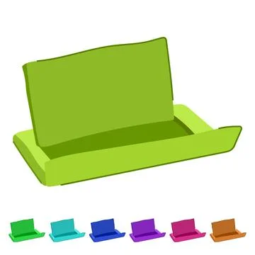 Desktop book reading stand vector cartoon graphic イラスト素材