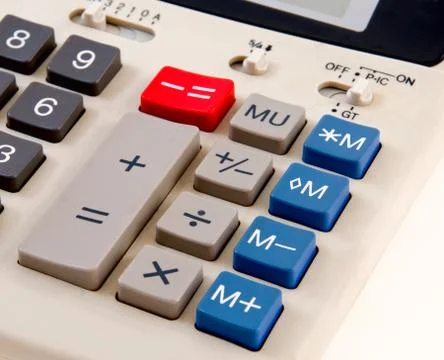 Desktop Calculator Stock Photos