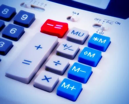 Desktop Calculator Stock Photos