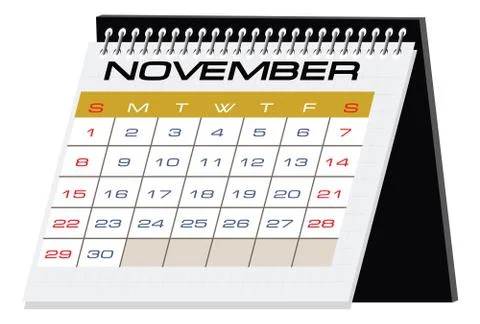 Desktop calendar Stock Illustration