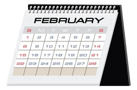 Desktop calendar Stock Illustration