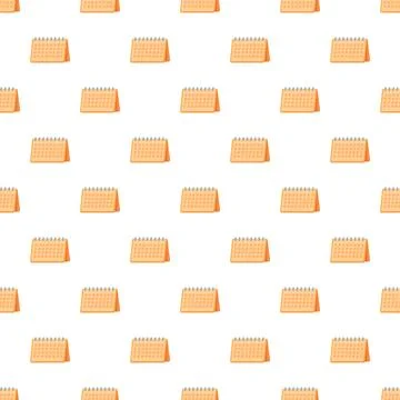Desktop calendar pattern creating a seamless background design Stock Illustration