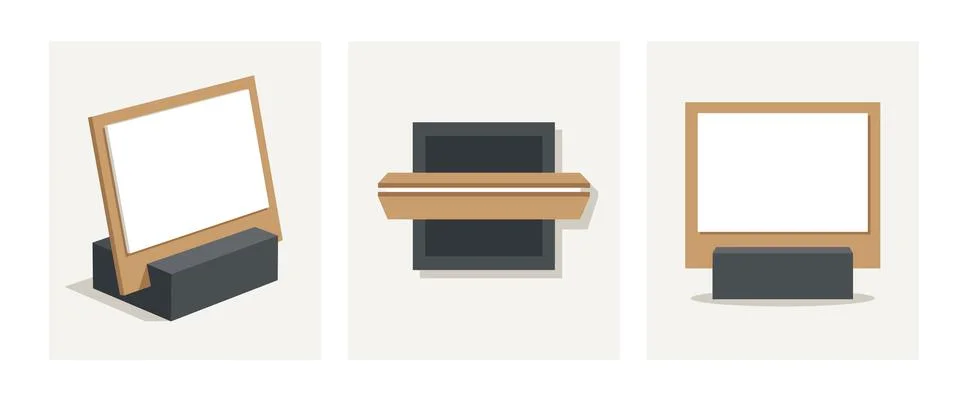 Desktop Calendar Stand Stock Illustration