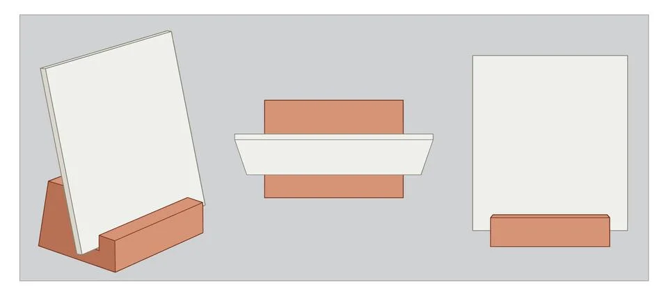 Desktop Calendar Stand Stock Illustration