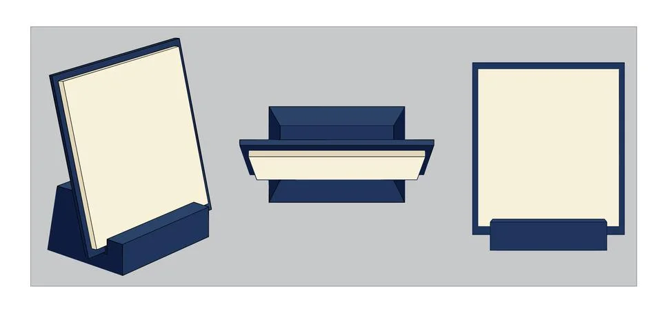 Desktop Calendar Stand Stock Illustration