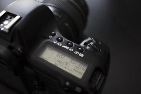 Desktop with camera element Stock Photos