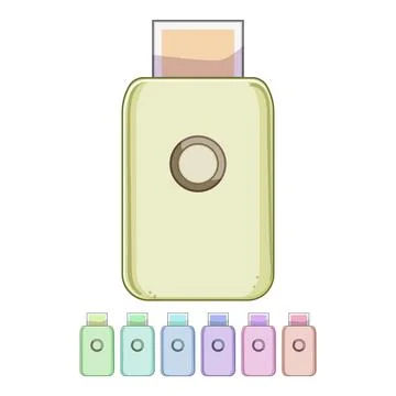 Desktop compact photo printer cartoon vector graphic 库存插图