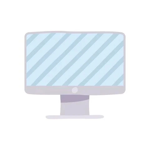 Desktop computer device Stock Illustration