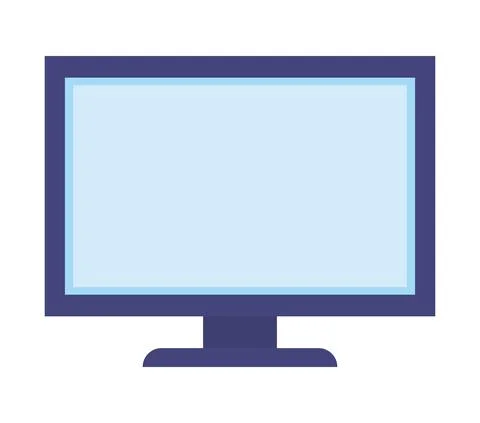 Desktop computer device Illustrazione stock