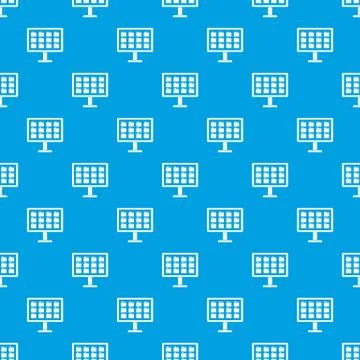 Desktop of computer with folders pattern seamless blue 스톡 일러스트